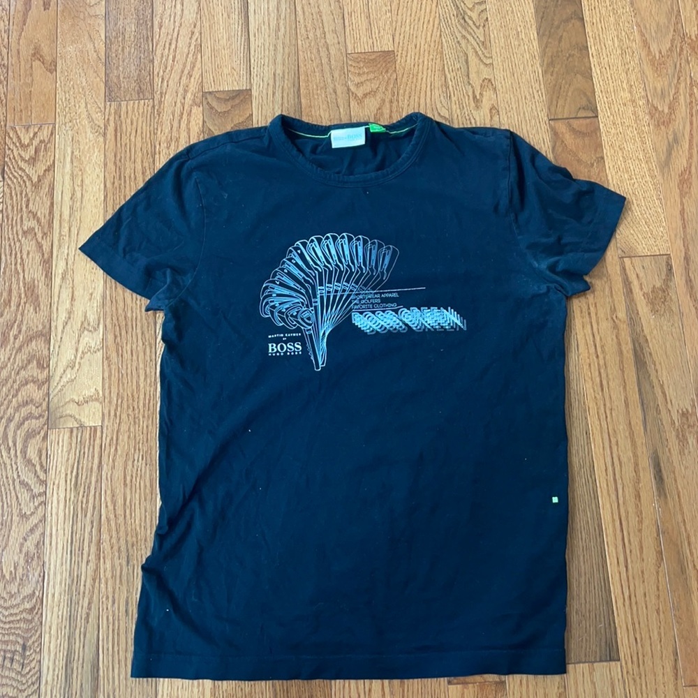 Hugo Boss mens shirt with white designs